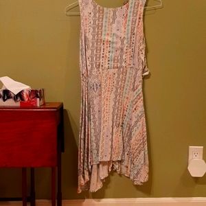 Colourful short summer dress